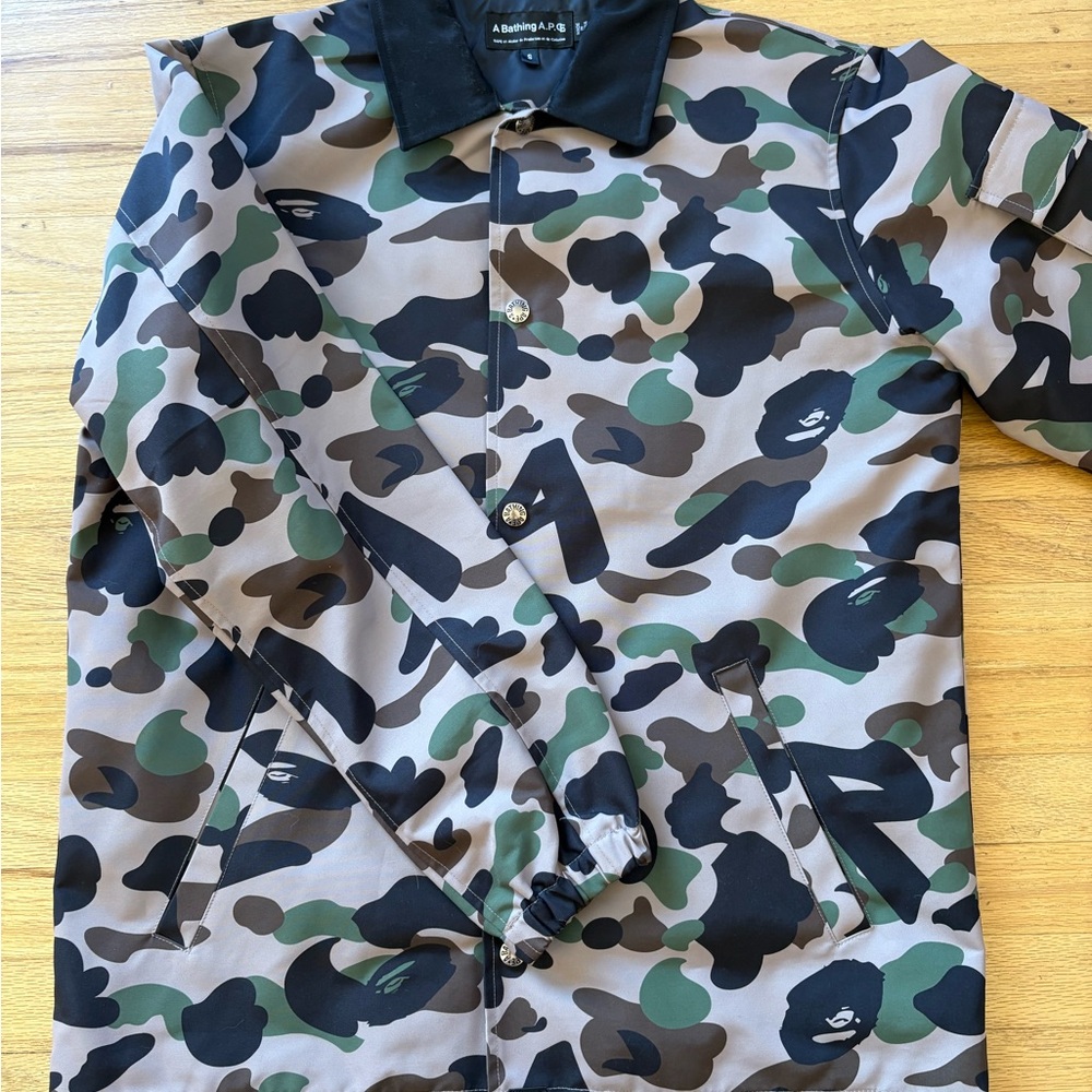 A.P.C. x Bape “A Bathing A.P.C.” Camo Coach Jacket